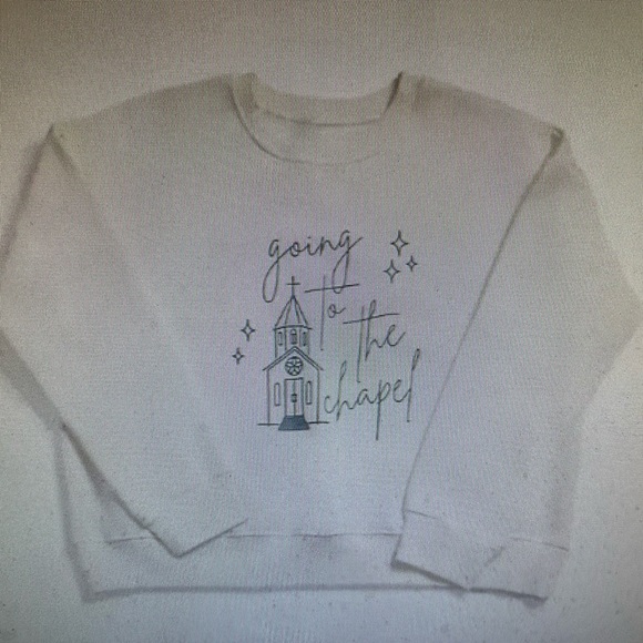 BRIDE GOING TO THE CHAPEL SWEATSHIRT SIZE LARGE NWT! - Picture 4 of 4